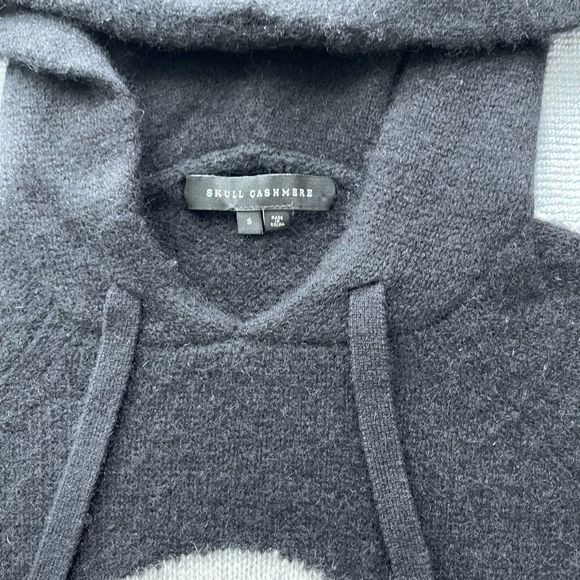 360 Skull Cashmere Camo Skull Cashmere Hoodie in Black - Size Small - Picture 4 of 4